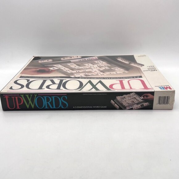 Upwords Milton Bradley 3-Dimensional Word Game 2-4 Players Ages 10+ Box Damage - Picture 7 of 15